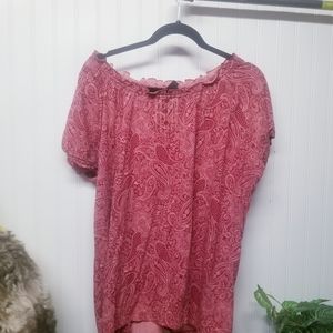 Jason Maxwell Paisley Plus size blouse 2X
